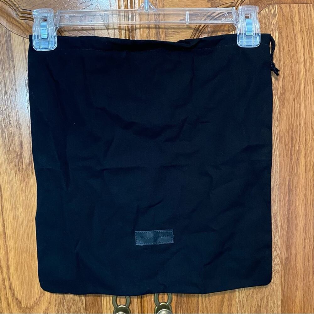Dries Van Noten Black Dust Bag‎ Drawstring Storage Cover Travel 13.5” x 14”